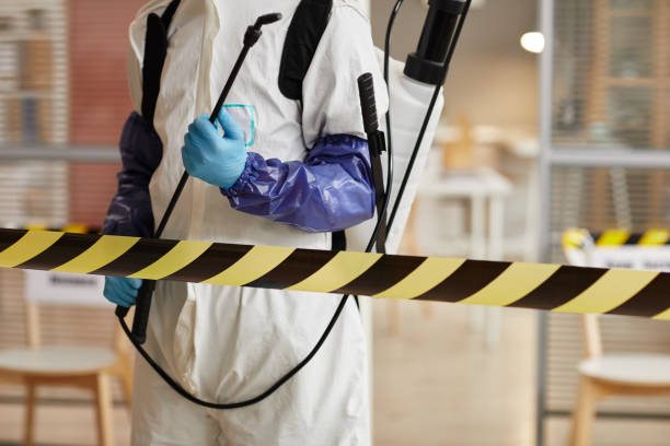 Professional Sewage Cleanup technician working in Richfield, WI